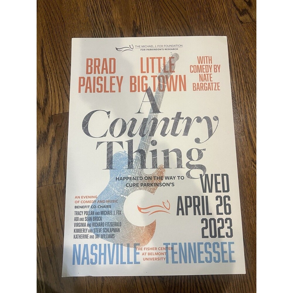 Hatch Show Print  A Country Thing Poster 14x20 Brad Paisley Little Big Town
